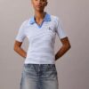 Monologo Stripe Rib Polo-T-Shirt Monologo Stripe Rib Polo-T-Shirt