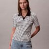 Monologo Stripe Rib Polo-T-Shirt Monologo Stripe Rib Polo-T-Shirt