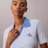 Monologo Stripe Rib Polo-T-Shirt Monologo Stripe Rib Polo-T-Shirt