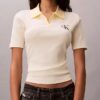 Monologo Stripe Rib Polo-T-Shirt Monologo Stripe Rib Polo-T-Shirt