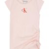 Monologo T-Shirt für Mädchen mit seitlicher Rüsche Monologo T-Shirt für Mädchen mit seitlicher Rüsche