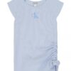 Monologo T-Shirt für Mädchen mit seitlicher Rüsche Monologo T-Shirt für Mädchen mit seitlicher Rüsche