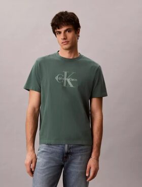 Monologo-T-Shirt mit Acid-Wash-Effekt