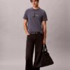 Monologo-T-Shirt mit Acid-Wash-Effekt Monologo-T-Shirt mit Acid-Wash-Effekt