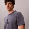 Monologo-T-Shirt mit Acid-Wash-Effekt Monologo-T-Shirt mit Acid-Wash-Effekt