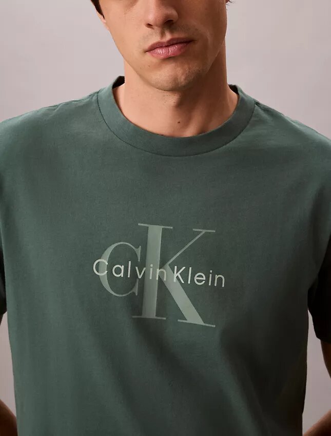 Monologo-T-Shirt mit Acid-Wash-Effekt Monologo-T-Shirt mit Acid-Wash-Effekt