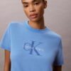 Monologo-T-Shirt mit Acid-Wash-Effekt