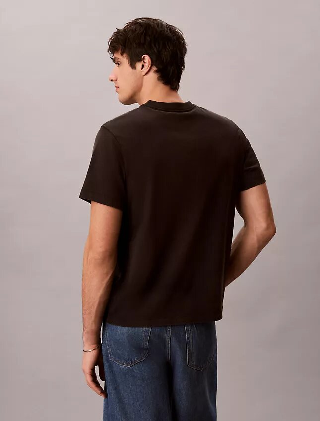 Monologo-T-Shirt mit Acid-Wash-Effekt Monologo-T-Shirt mit Acid-Wash-Effekt