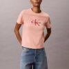 Monologo-T-Shirt mit Acid-Wash-Effekt