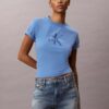Monologo-T-Shirt mit Acid-Wash-Effekt