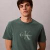 Monologo-T-Shirt mit Acid-Wash-Effekt Monologo-T-Shirt mit Acid-Wash-Effekt