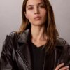 Motorradjacke aus Kunstleder Motorradjacke aus Kunstleder