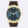 Multifunktionale Uhr mit Lederarmband