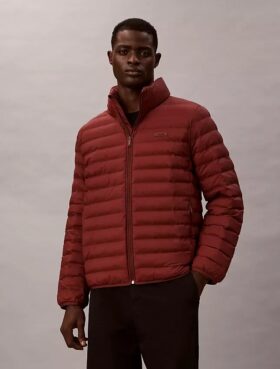 Nylon-Daunenjacke