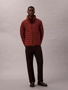 Nylon-Daunenjacke