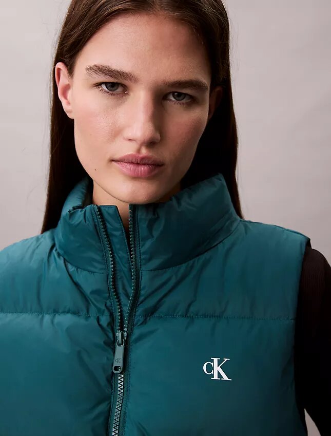 Nylon-Monogram-Steppweste Nylon-Monogram-Steppweste