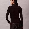 Nylon-Rippjacke mit Reißverschluss