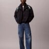 Nylon-Trainingsjacke mit Farbblöcken