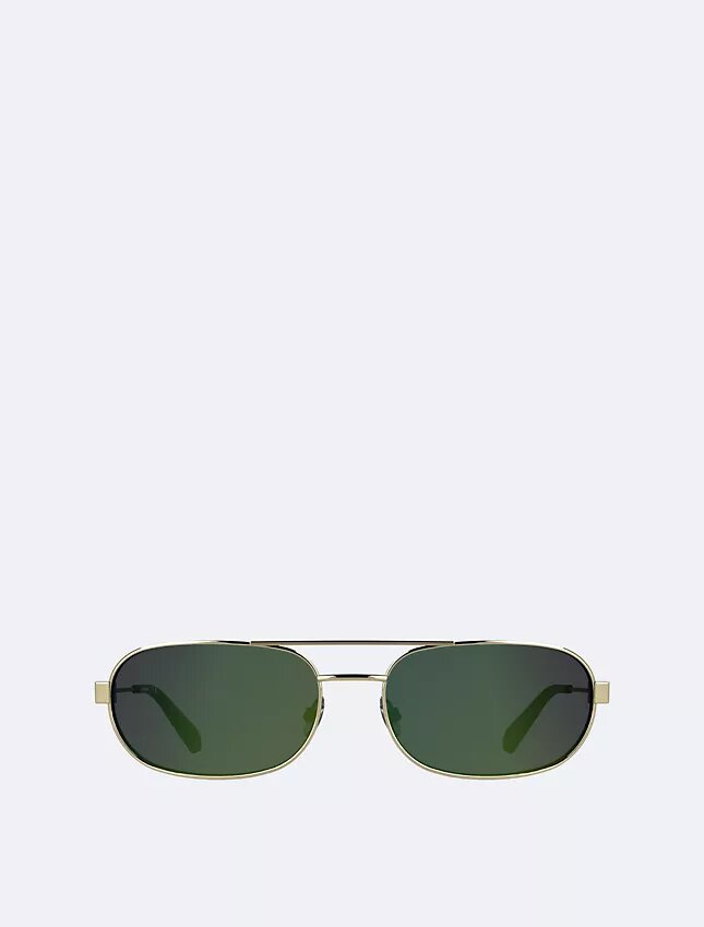 Ovale Sonnenbrille aus Metall Ovale Sonnenbrille aus Metall