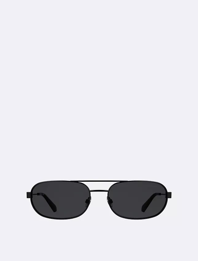 Ovale Sonnenbrille aus Metall Ovale Sonnenbrille aus Metall