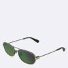 Ovale Sonnenbrille aus Metall Ovale Sonnenbrille aus Metall