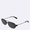 Ovale Sonnenbrille aus Metall Ovale Sonnenbrille aus Metall