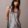 Pailletten-Tanktop