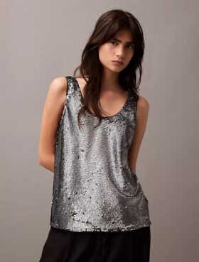 Pailletten-Tanktop