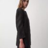 Parker-Blazer ohne Kragen