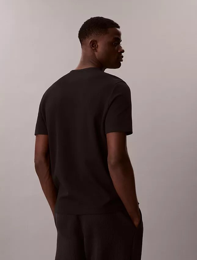 Piqué-T-Shirt mit Rundhalsausschnitt Piqué-T-Shirt mit Rundhalsausschnitt