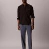 Plissierte Pull-On-Hose aus Leinenmischung Plissierte Pull-On-Hose aus Leinenmischung