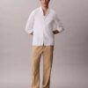 Plissierte Pull-On-Hose aus Leinenmischung Plissierte Pull-On-Hose aus Leinenmischung