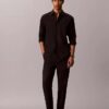 Plissierte Pull-On-Hose aus Leinenmischung Plissierte Pull-On-Hose aus Leinenmischung