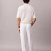 Plissierte Pull-On-Hose aus Leinenmischung Plissierte Pull-On-Hose aus Leinenmischung