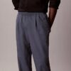 Plissierte Pull-On-Hose aus Leinenmischung Plissierte Pull-On-Hose aus Leinenmischung