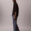 Plissierte Pull-On-Hose aus Leinenmischung Plissierte Pull-On-Hose aus Leinenmischung