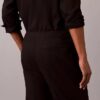 Plissierte Pull-On-Hose aus Leinenmischung Plissierte Pull-On-Hose aus Leinenmischung