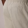 Plissierte Pull-On-Hose aus Leinenmischung Plissierte Pull-On-Hose aus Leinenmischung