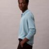Polo-Pullover aus extrafeiner Merino-Mischung Polo-Pullover aus extrafeiner Merino-Mischung