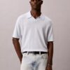 Polo-Pullover aus Leinenmischung