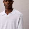 Polo-Pullover aus Leinenmischung