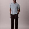 Polo-Pullover aus Leinenmischung