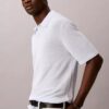 Polo-Pullover aus Leinenmischung