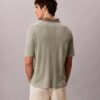 Polo-Pullover aus Leinenmischung