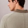 Polo-Pullover aus Leinenmischung
