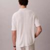 Polo-Pullover aus Leinenmischung
