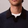 Polo-Pullover aus Leinenmischung
