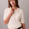 Polo-Pullover aus Merinowolle Polo-Pullover aus Merinowolle