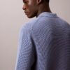 Polo-Pullover aus Waffelpiqué