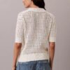 Polo-Shirt aus offenem Strick Polo-Shirt aus offenem Strick